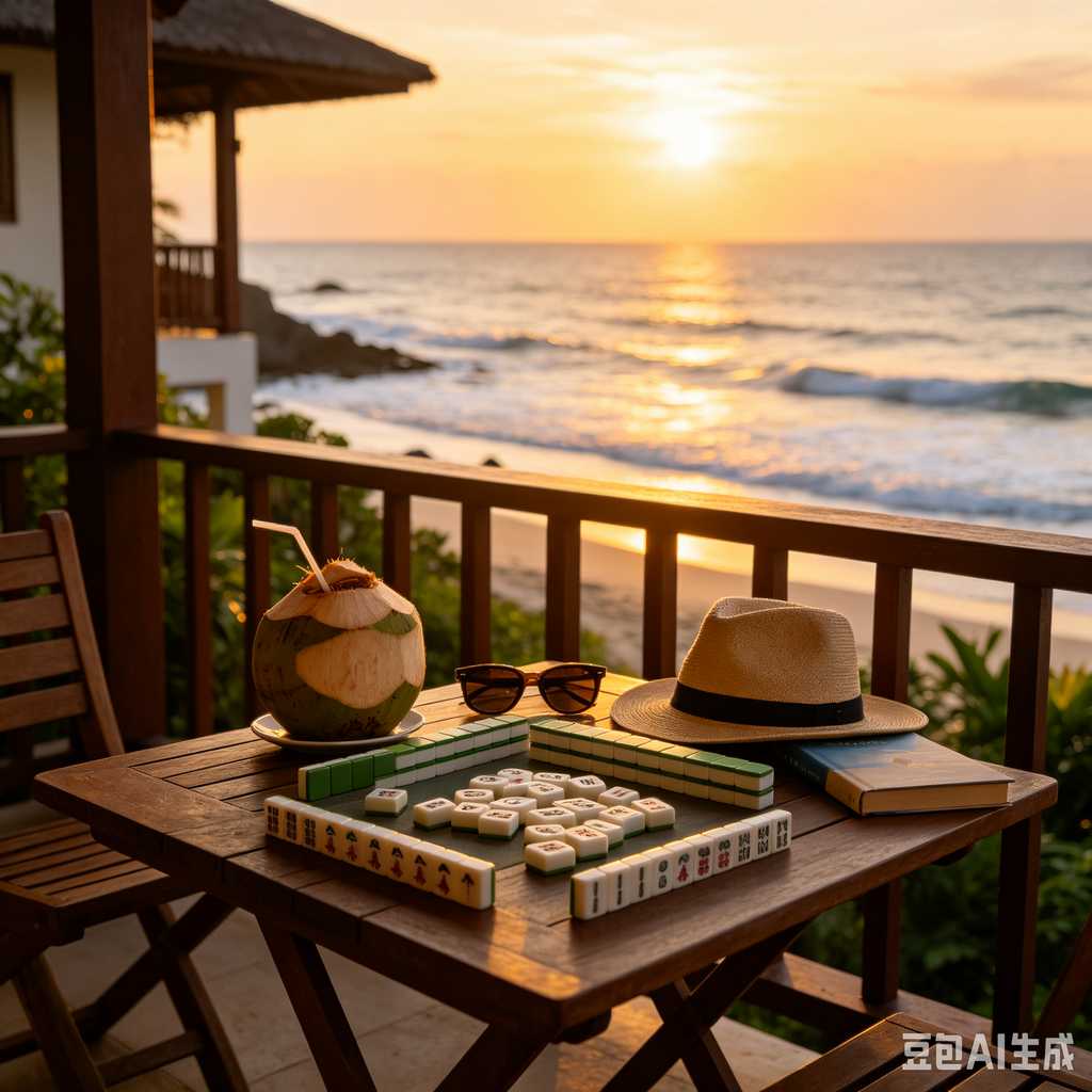 compact mahjong set with case